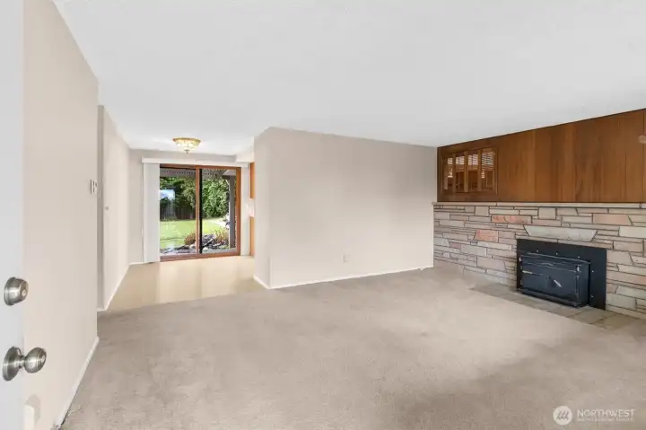 Inviting Living Room with Wood FP