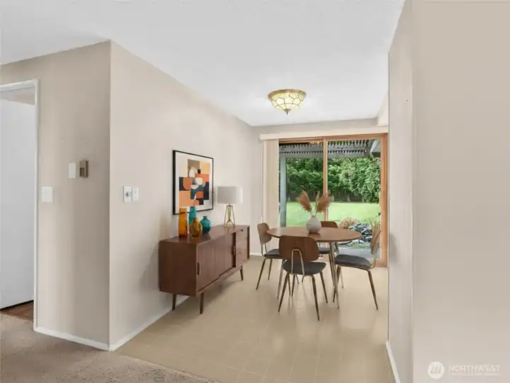 Dining Area- Virtually Staged