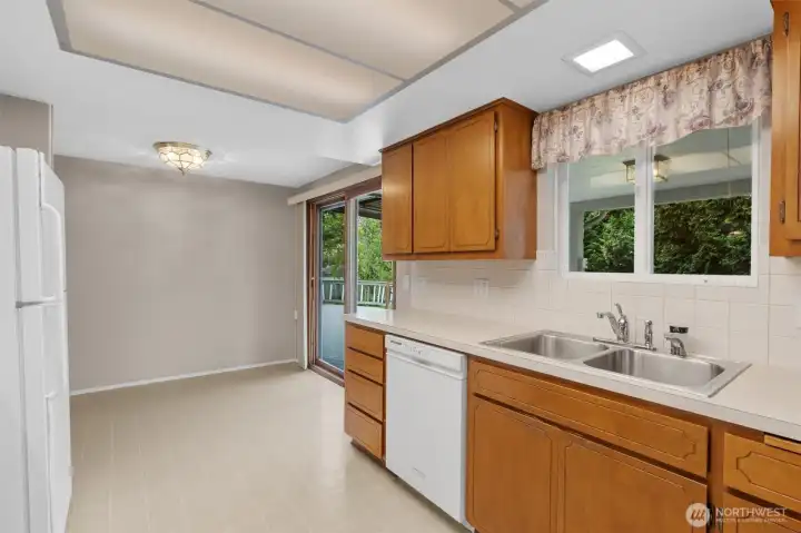 Enjoy Backyard Views from the Kitchen