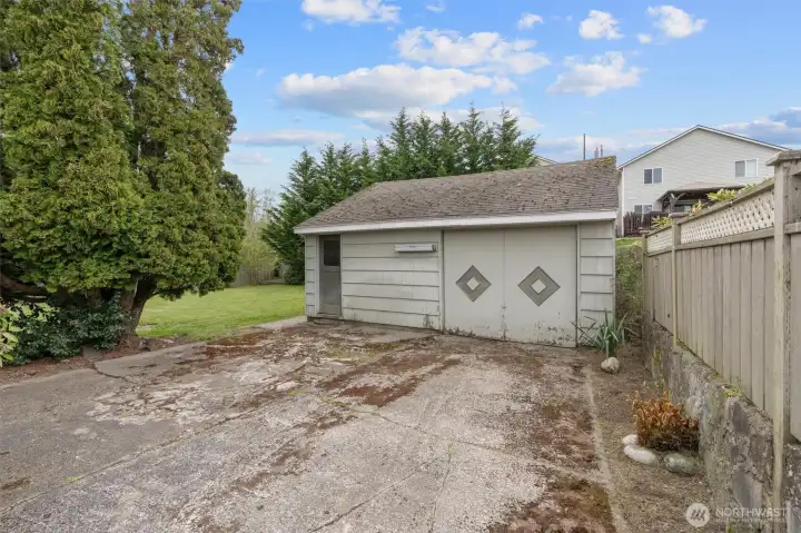 Single-Car Garage with Workshop