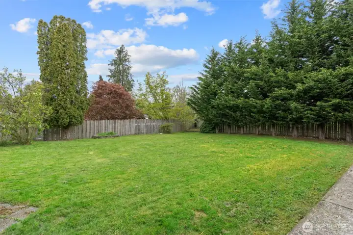 Generous .28-acre Lot with Peaceful and Private Backyard