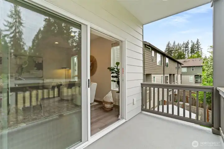 Opens to Covered Porch