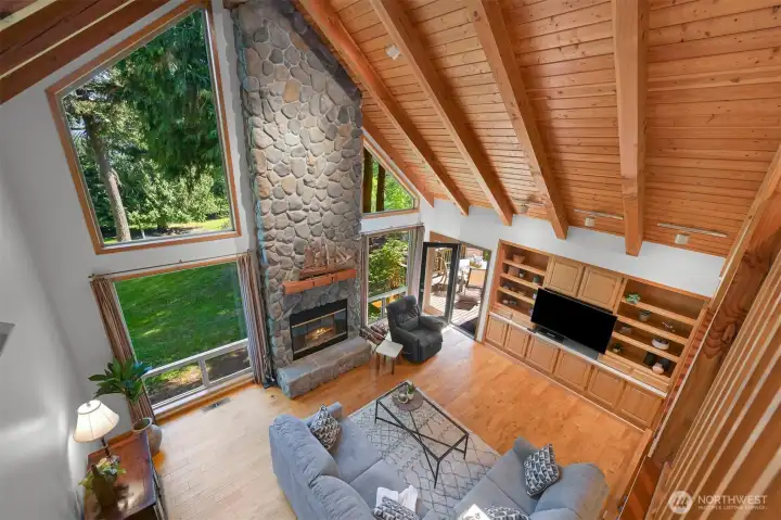 view from the stairs above