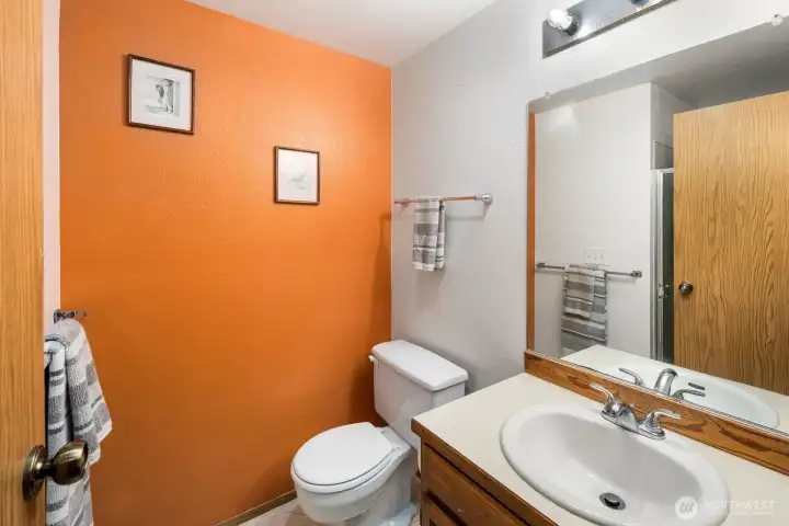 Primary Ensuite - 3/4 Shower behind the door.