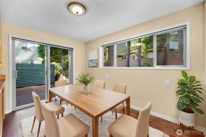 Virtually staged.