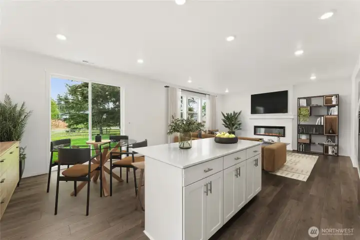Be in the middle of all the action in this open concept kitchen.  Picture for representational purposes only, colors and features may vary.