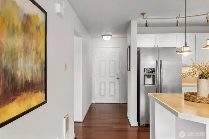 Hard surface floors lead into the truly move in ready unit Hard surface floors lead into the truly move in ready unit