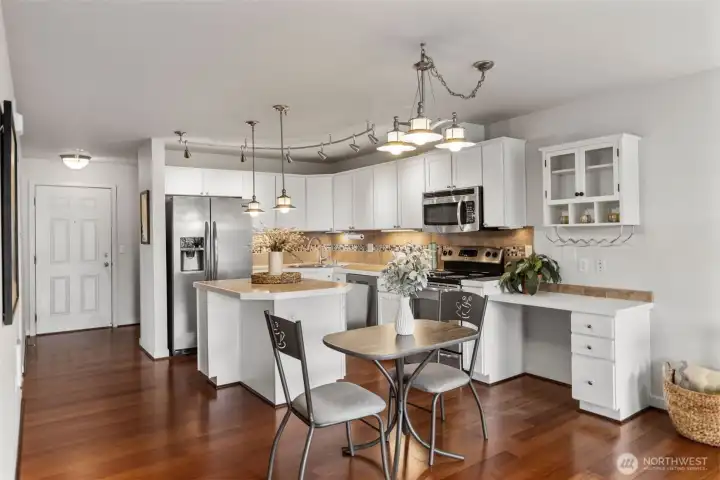 Open concept kitchen with eating space at the island Open concept kitchen with eating space at the island