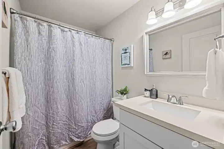 Updated full bath. Updated full bath.