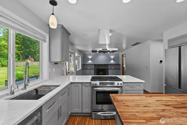 Butcher block island
