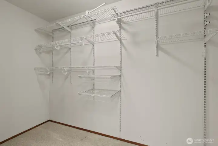 Primary walk in closet