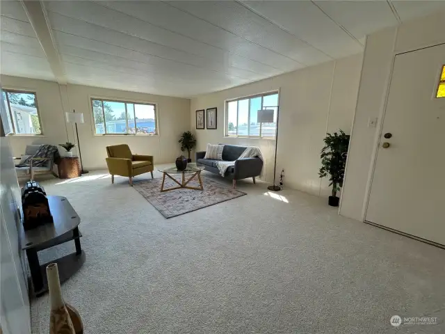 Ample sized living room
