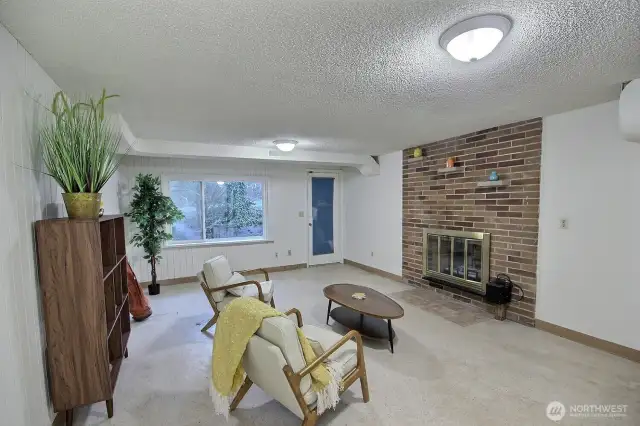 Downstairs living room provides a great space to enjoy!