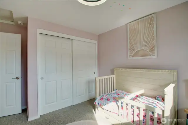 Bedroom #2 with ceiling fan