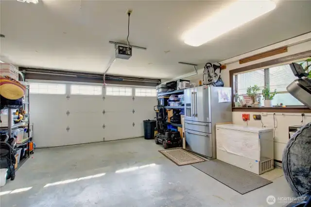 2 car garage.  New springs in 2024.