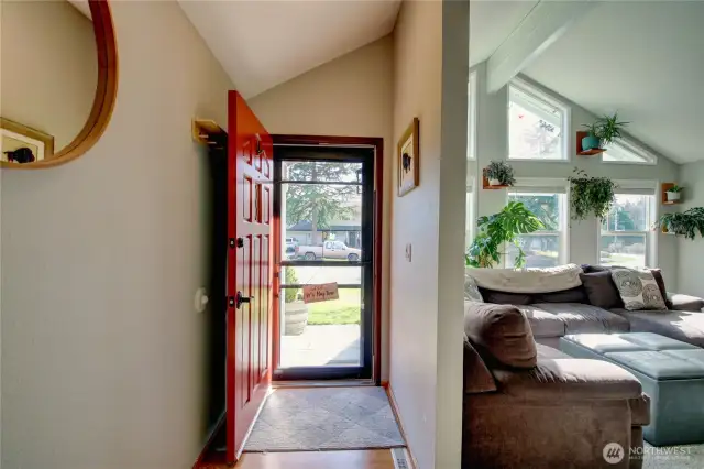 Front Door and Living room