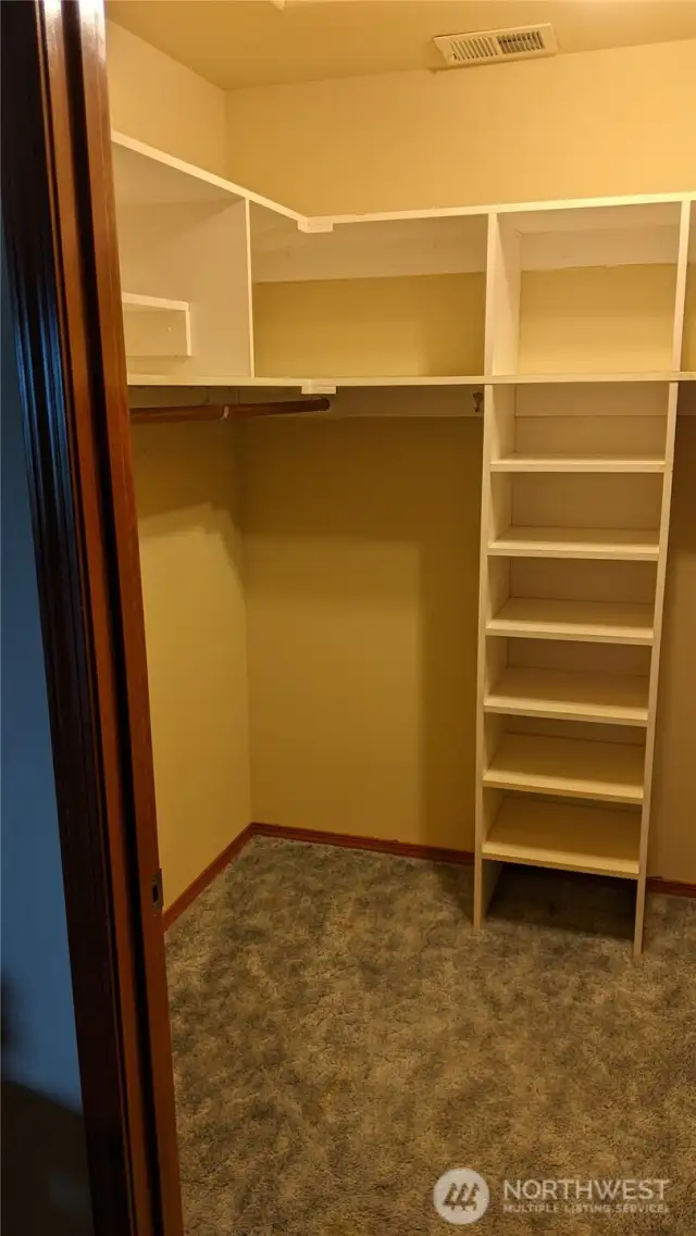 Master bedroom closet.
