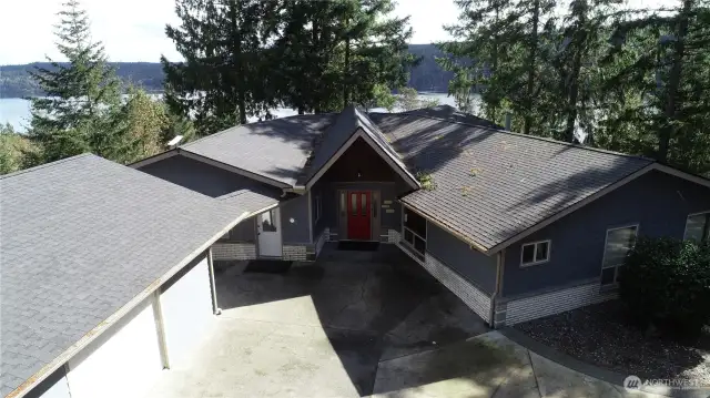 Aerial Exterior front.