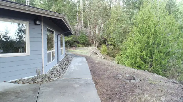 View off deck looking West.