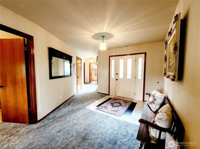 Entry way and hallway.