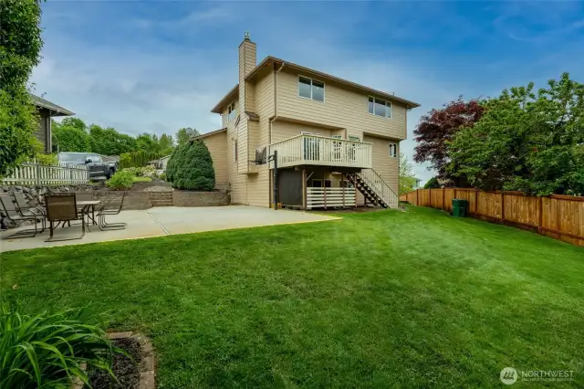 HUGE yard!