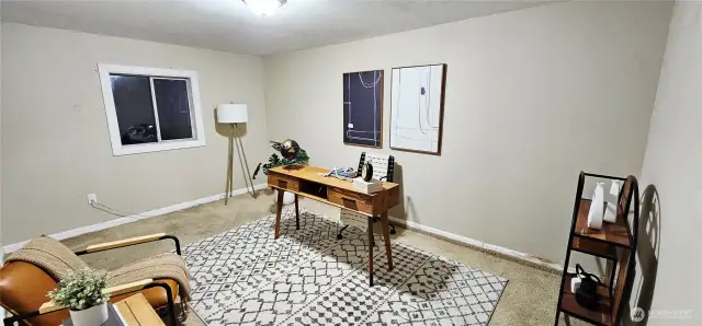 Detached Garage has an insulated room used as studio/office