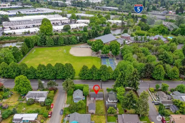 Tukwila Community Center across the street
