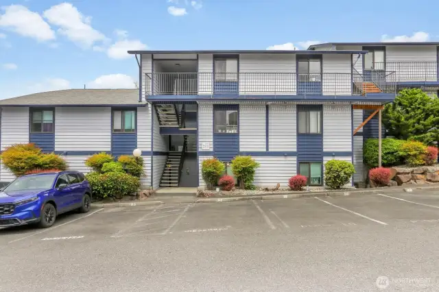 Parking space #93 is right in front of your unit!
