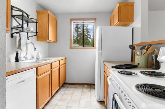 Nice cabinet storage in the kitchen
