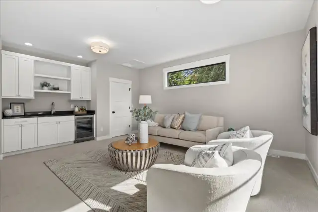 Fully equipped with kitchenette & surround sound