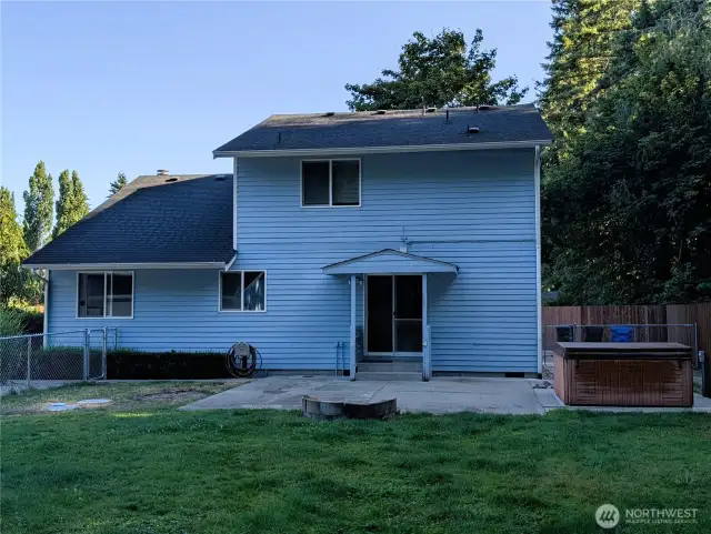 Fully fenced property and fully fenced backyard for pets. Septic has been pumped, and Ready for the next homeowner. Say Yes to this address.  #7120 242nd St E, Graham, WA 98338.