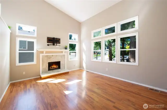 Formal Living room drenched in Natural Sunlight