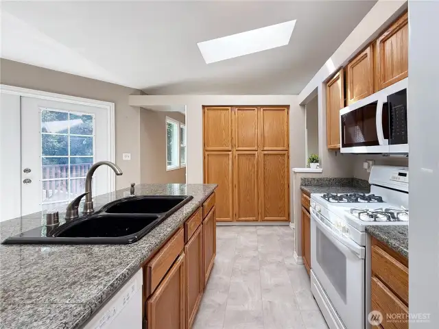 Notice the Large pantry in the distance