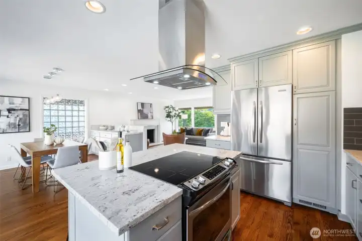 Open concept living space for easy entertaining