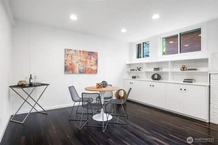Additional space for a play area, game table or home gym