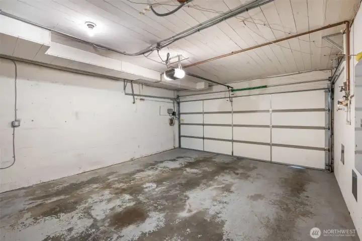 Conveniently attached 2 car garage