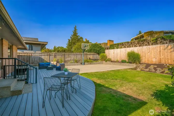 Nice level backyard
