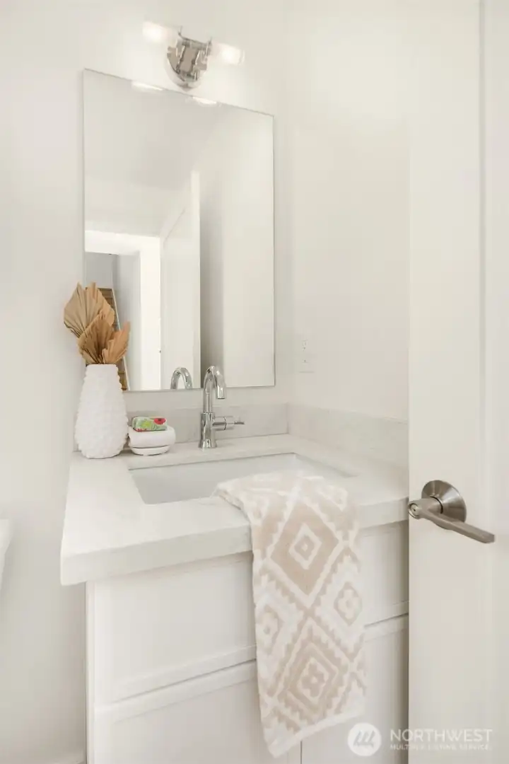 Powder room on the main floor