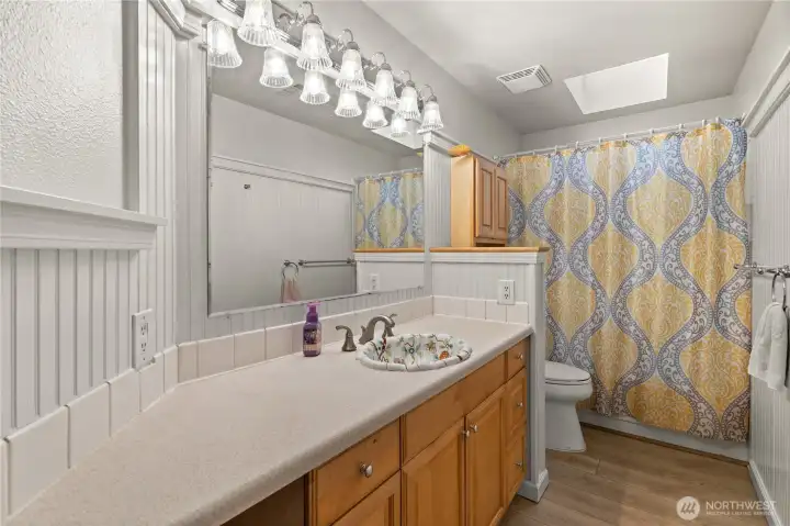 Bathroom with custom sink