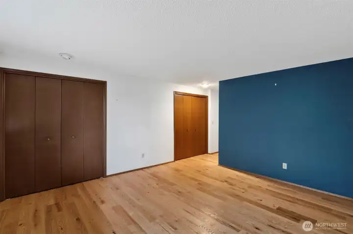 Primary bedroom with lots of closet space