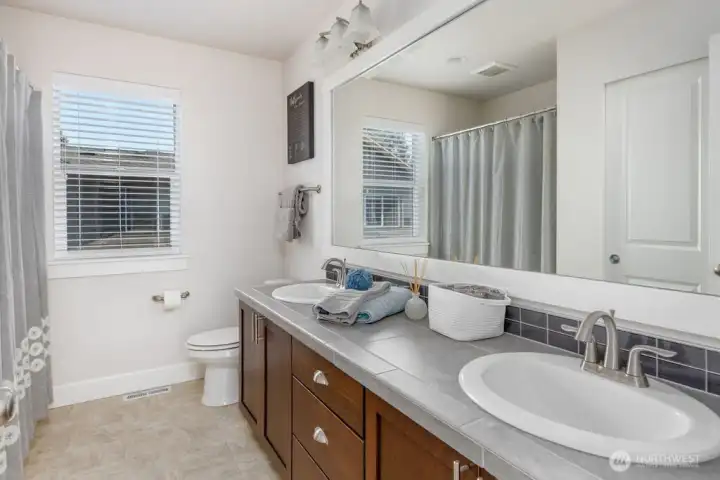 Upper level bathroom