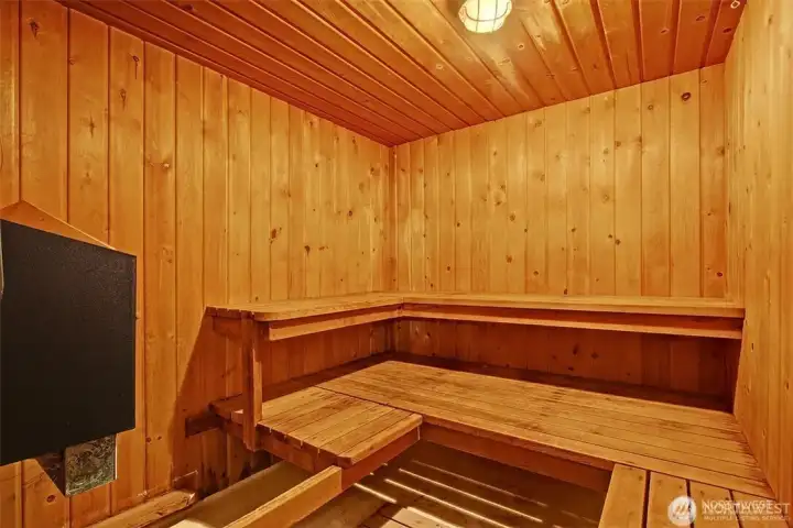 Talisman sauna inside gym