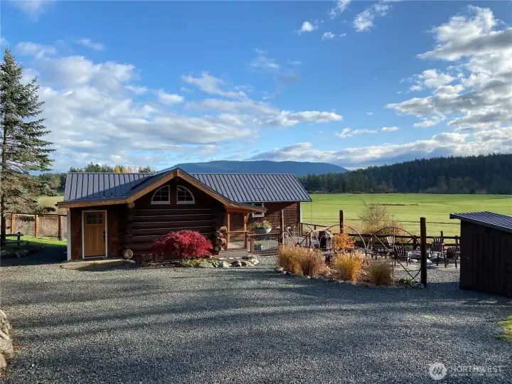 2 bed/2 bath 1000 home, one level living space, covered porch/deck, patio with fire pit, wood shed and plenty of parking.