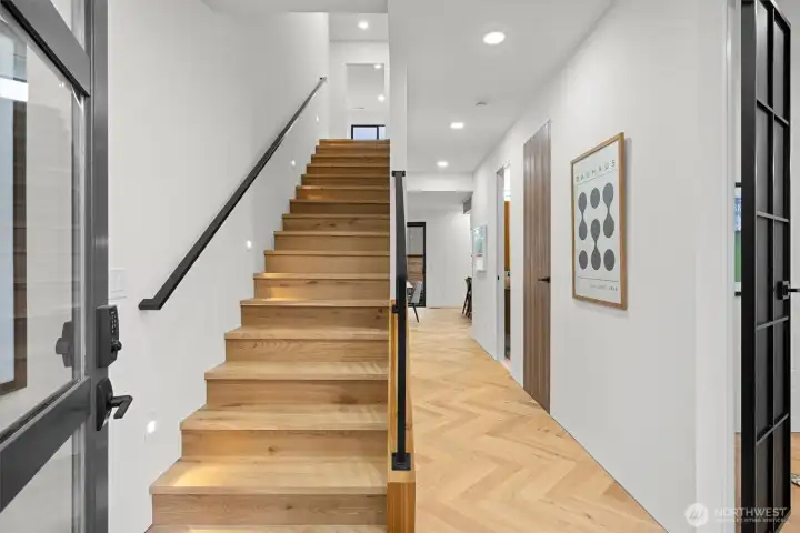 Heading upstairs .......