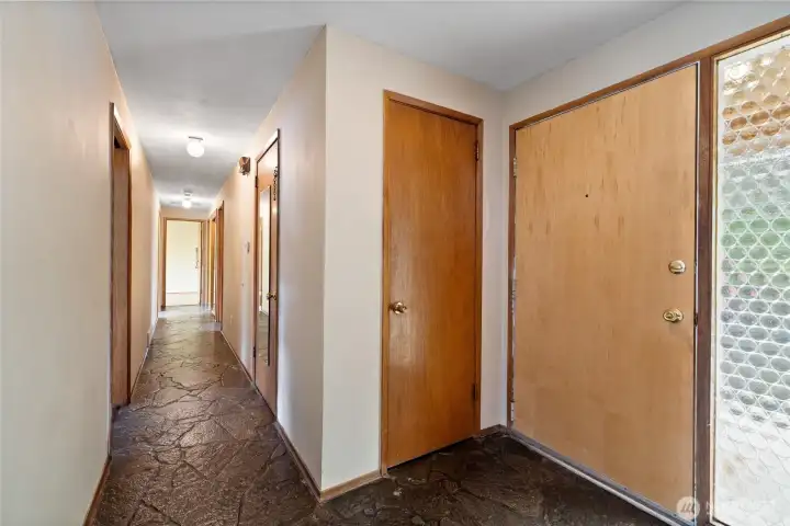 Original slate floors.