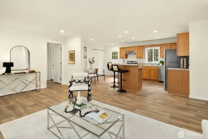 Open layout designed for everyday living and entertaining