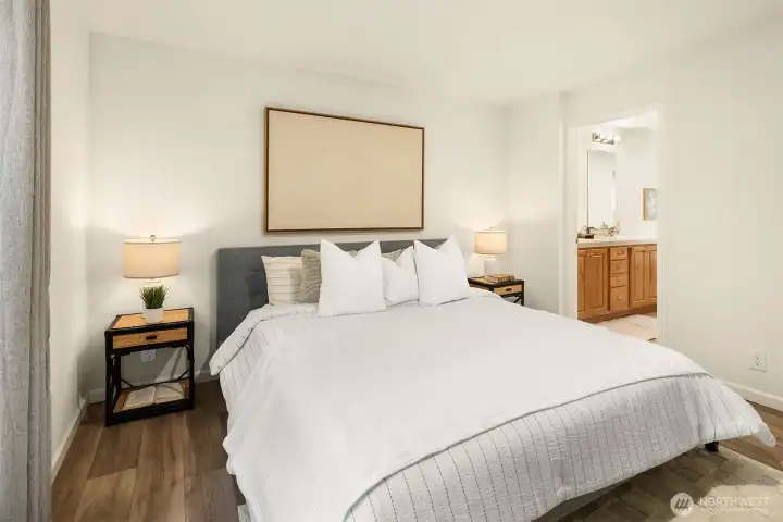 Primary suite offering comfort and privacy