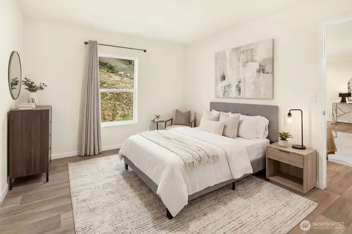 Secondary bedroom ideal for guests or additional living space