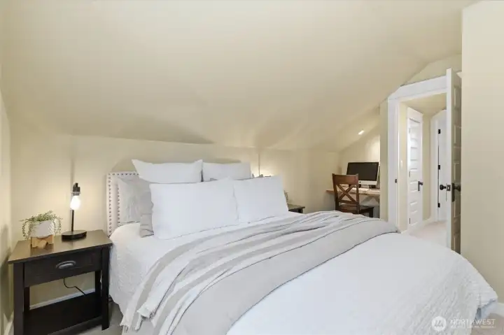 1 of 2 bedrooms upstairs