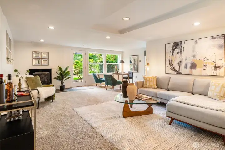 A large family room.